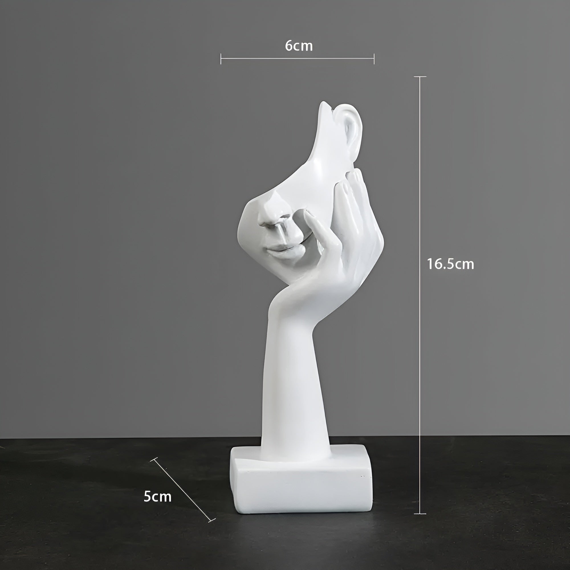 Nordic - Mind - Abstrakte Denker Skulptur aus Harz