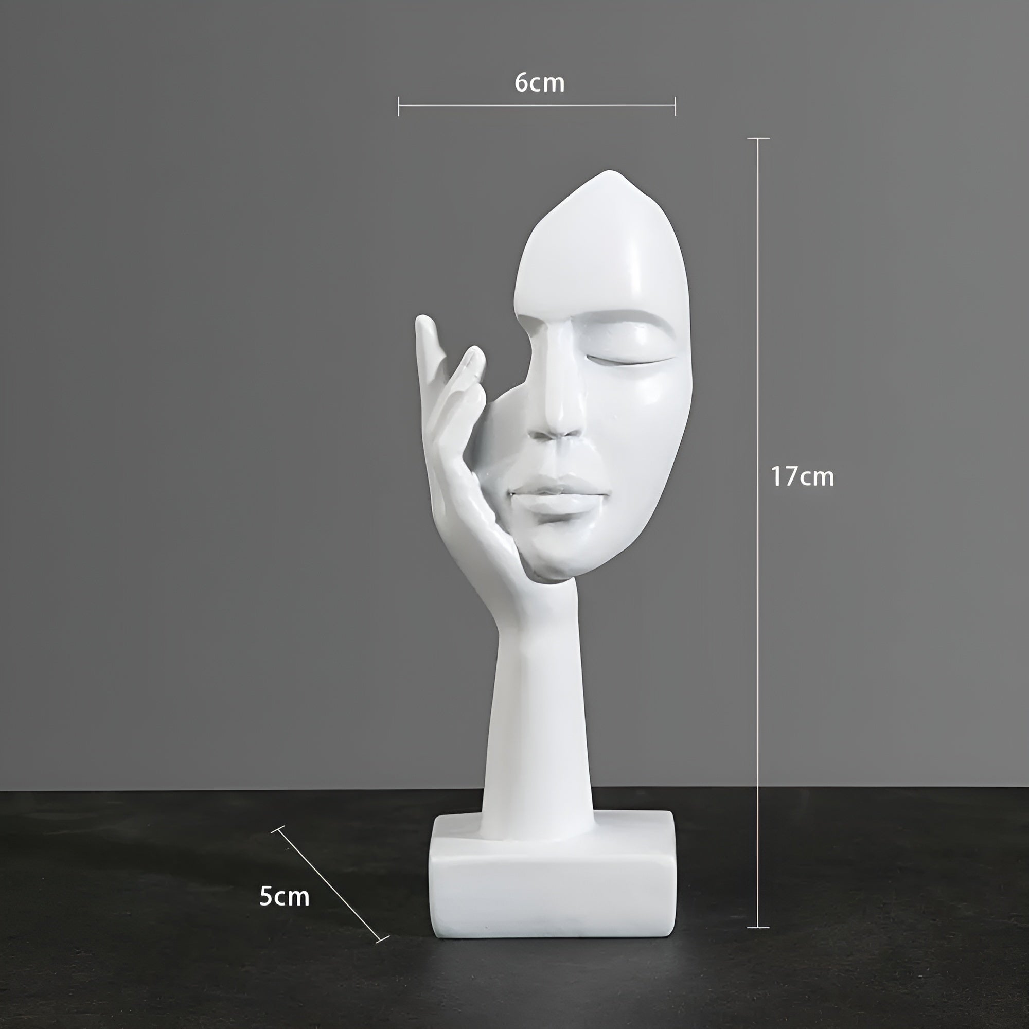 Nordic - Mind - Abstrakte Denker Skulptur aus Harz