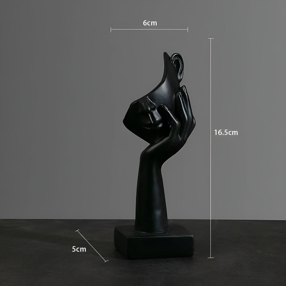 Nordic - Mind - Abstrakte Denker Skulptur aus Harz