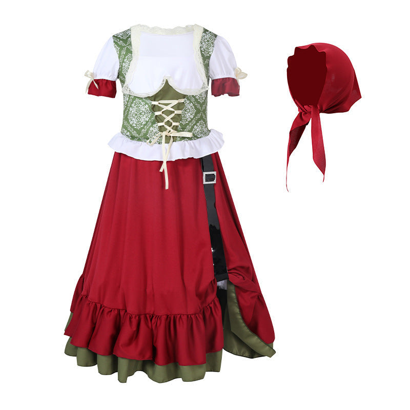 Traditionelles Dirndl-Set für Mädchen mit Mieder