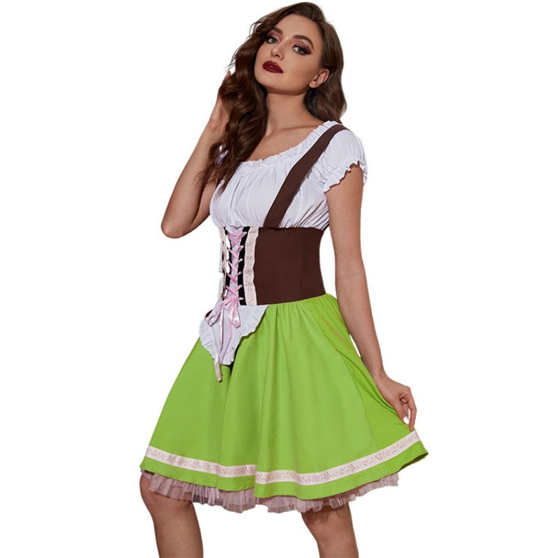 Damen Trachtenkleid mit Korsett und Tellerrock
