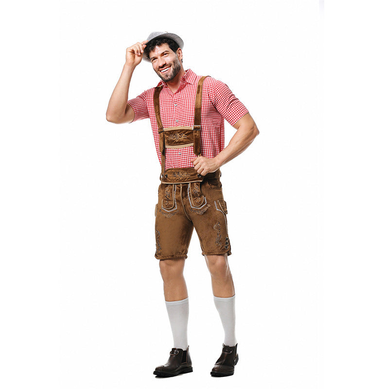 Herren Trachten-Set mit Kniebundhose und Bluse