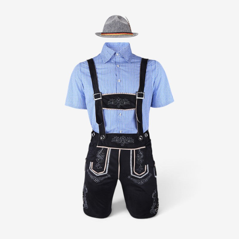 Herren Trachten-Set mit Kniebundhose und Bluse