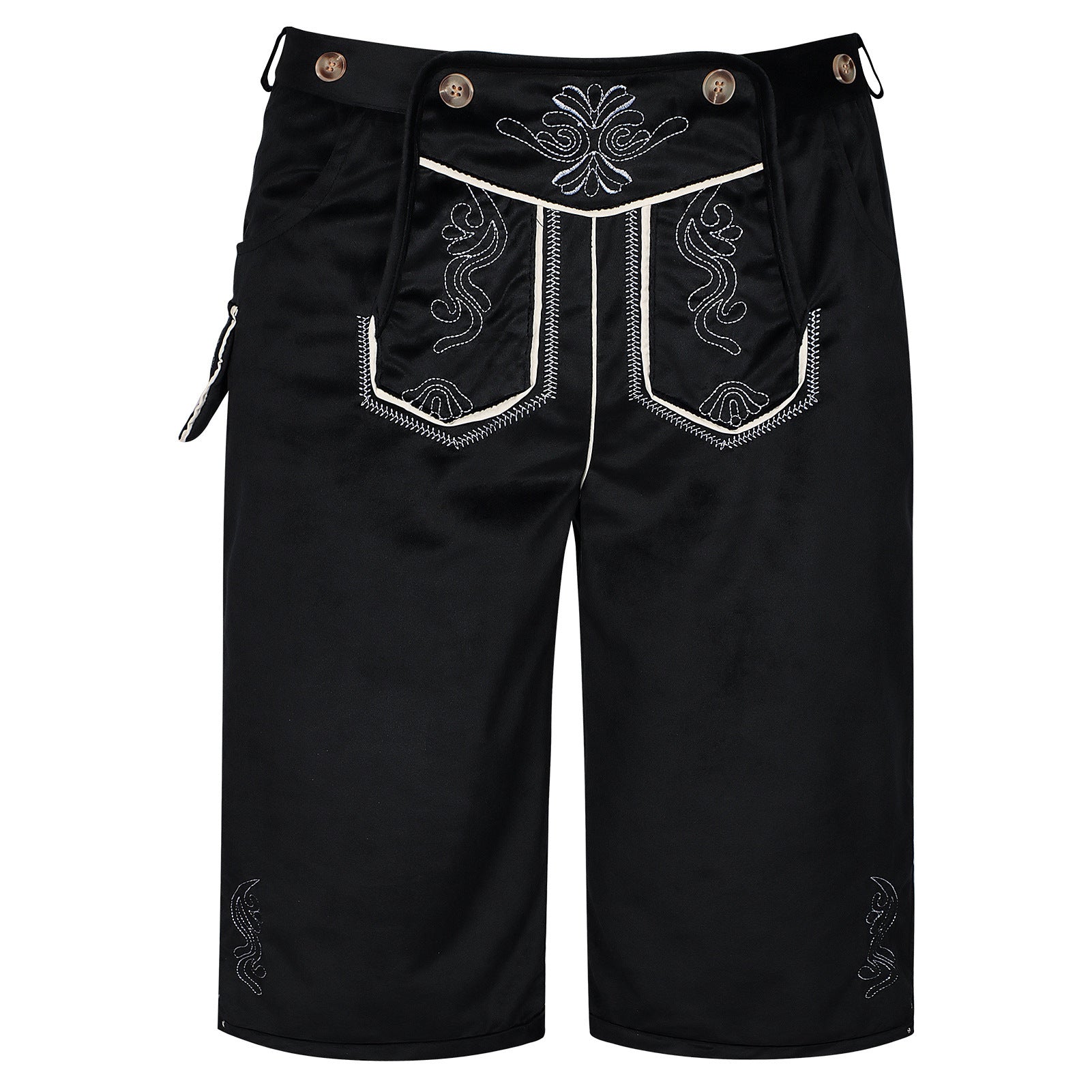 Herren Trachtenhose mit besticktem Hosenlatz