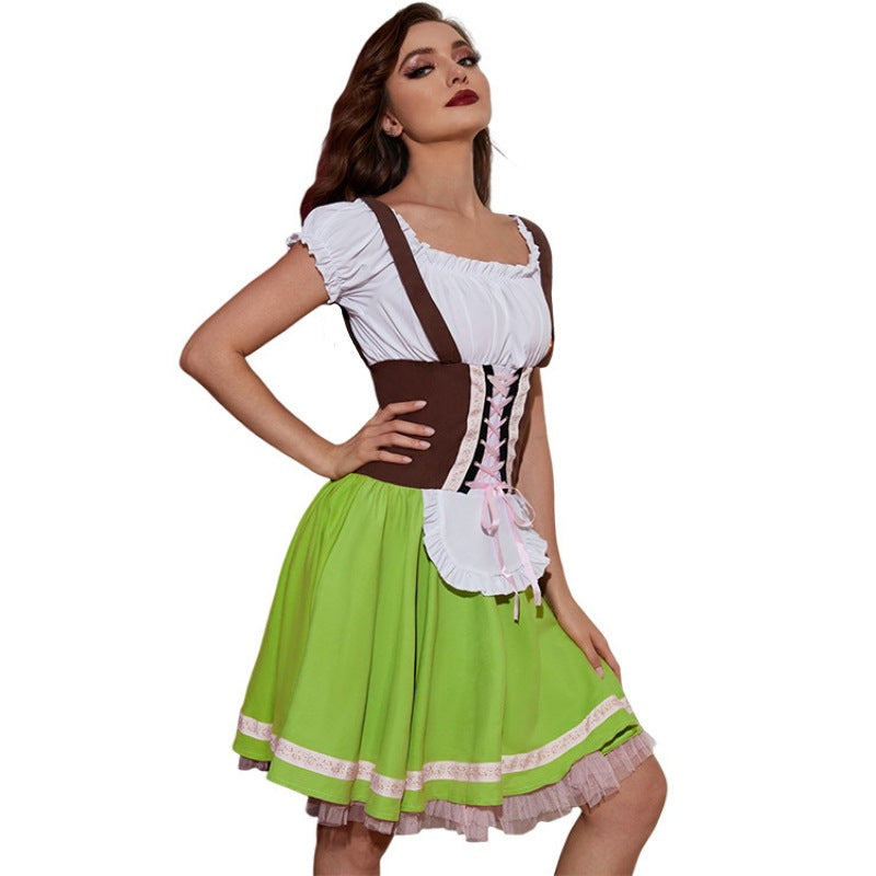 Damen Trachtenkleid mit Korsett und Tellerrock