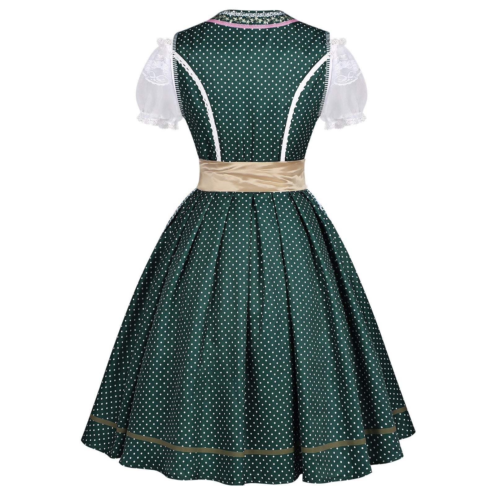 Damen Dirndlkleid mit Schnürung und Schürze