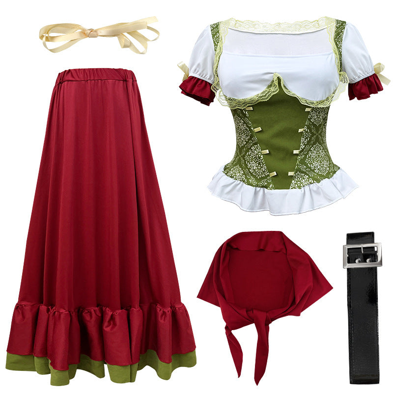 Damen Trachtenkleid mit Corsagenmieder und Stufenrock