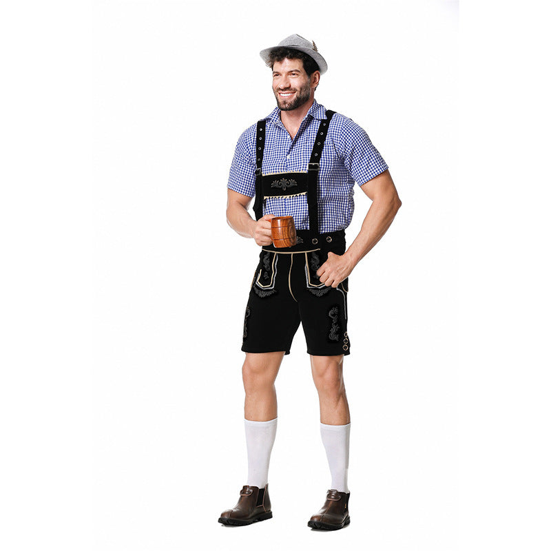 Herren Trachten-Set mit Kniebundhose und Bluse