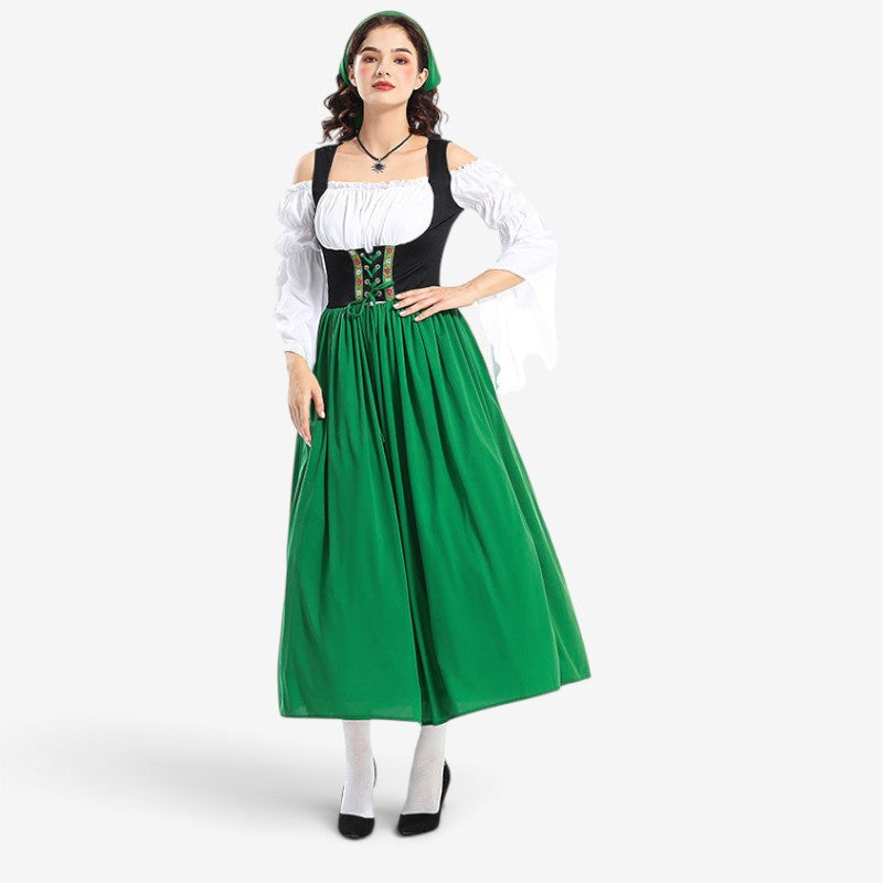 Damen Renaissance-Bauernkleid mit Carmen-Oberteil