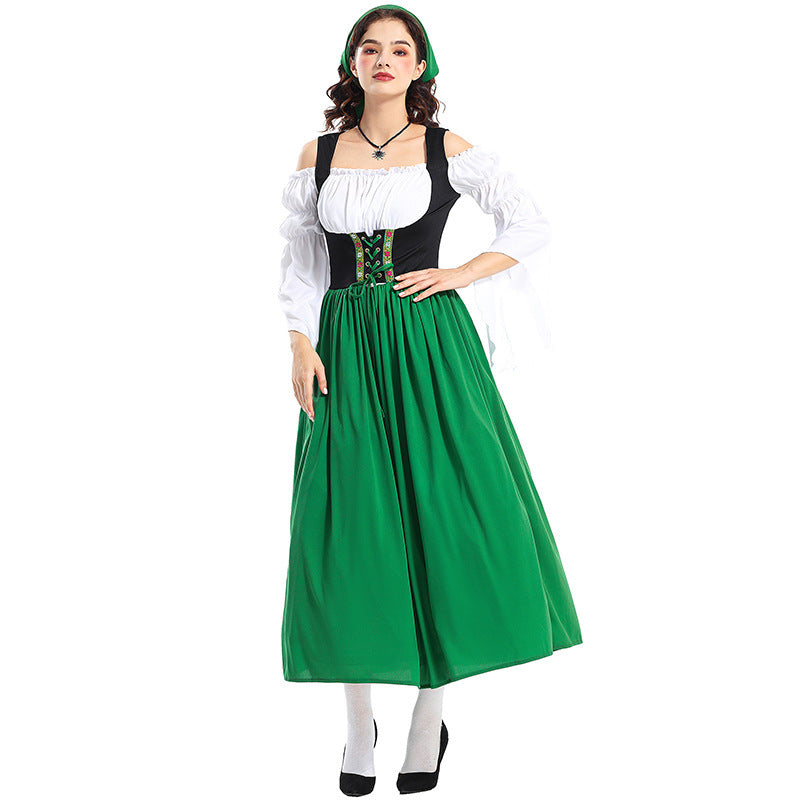Damen Renaissance-Bauernkleid mit Carmen-Oberteil