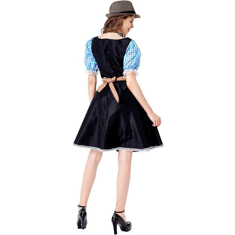 Damen Oktoberfest Dirndl mit bestickter Schürze