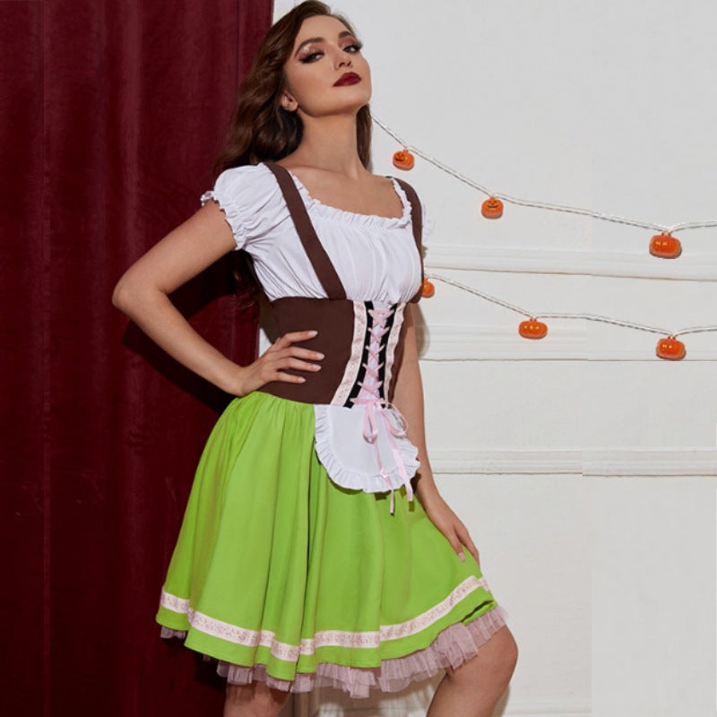 Damen Trachtenkleid mit Korsett und Tellerrock