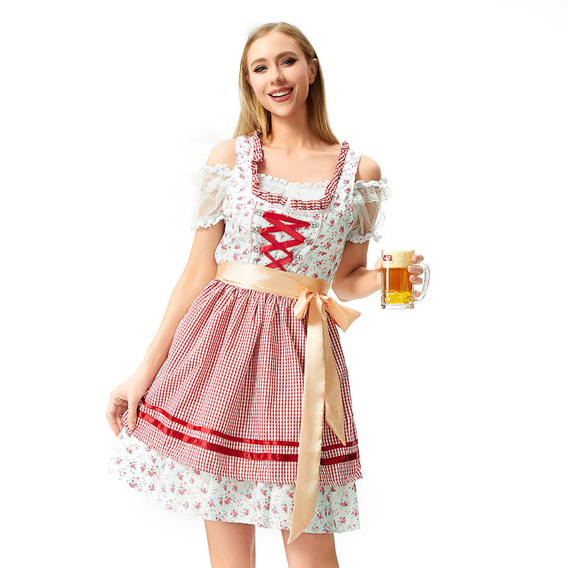 Damen Trachtenkleid mit Korsett und Schürze