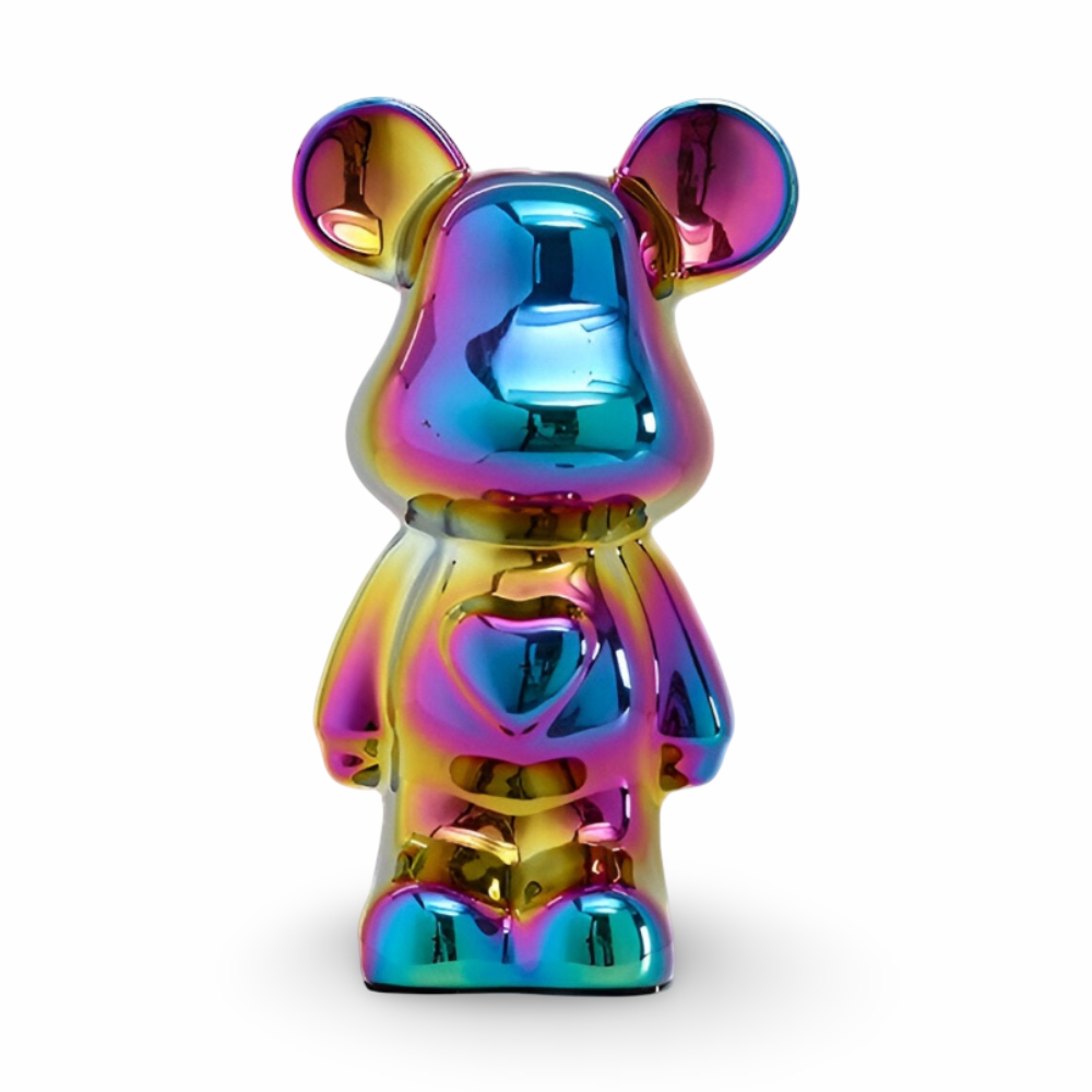 GlossiBear - Figurine -Bunte Bärenfigur aus Keramik &