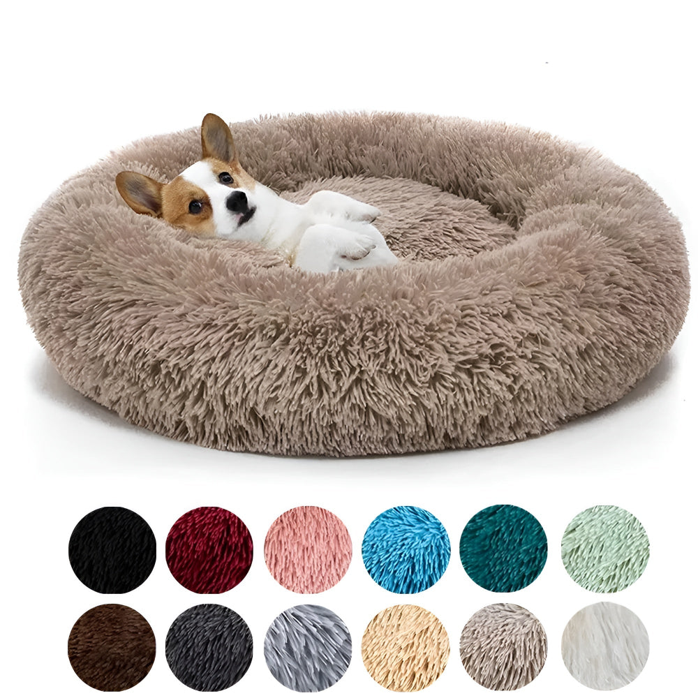 Paws - Bed - Donut Hundebett ultraweich aus Kunstfell mit