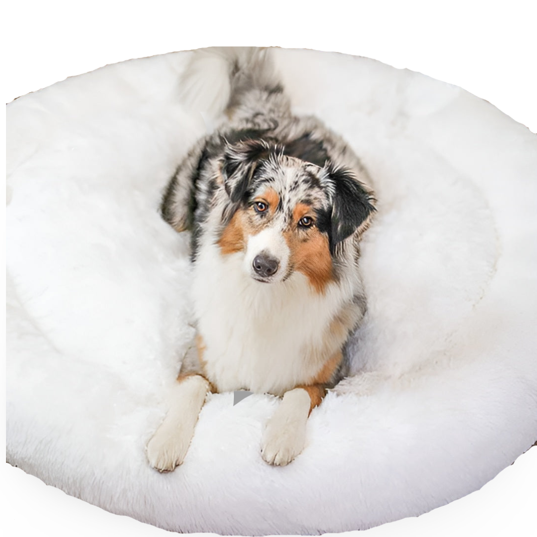 Paws - Bed - Donut Hundebett ultraweich aus Kunstfell mit