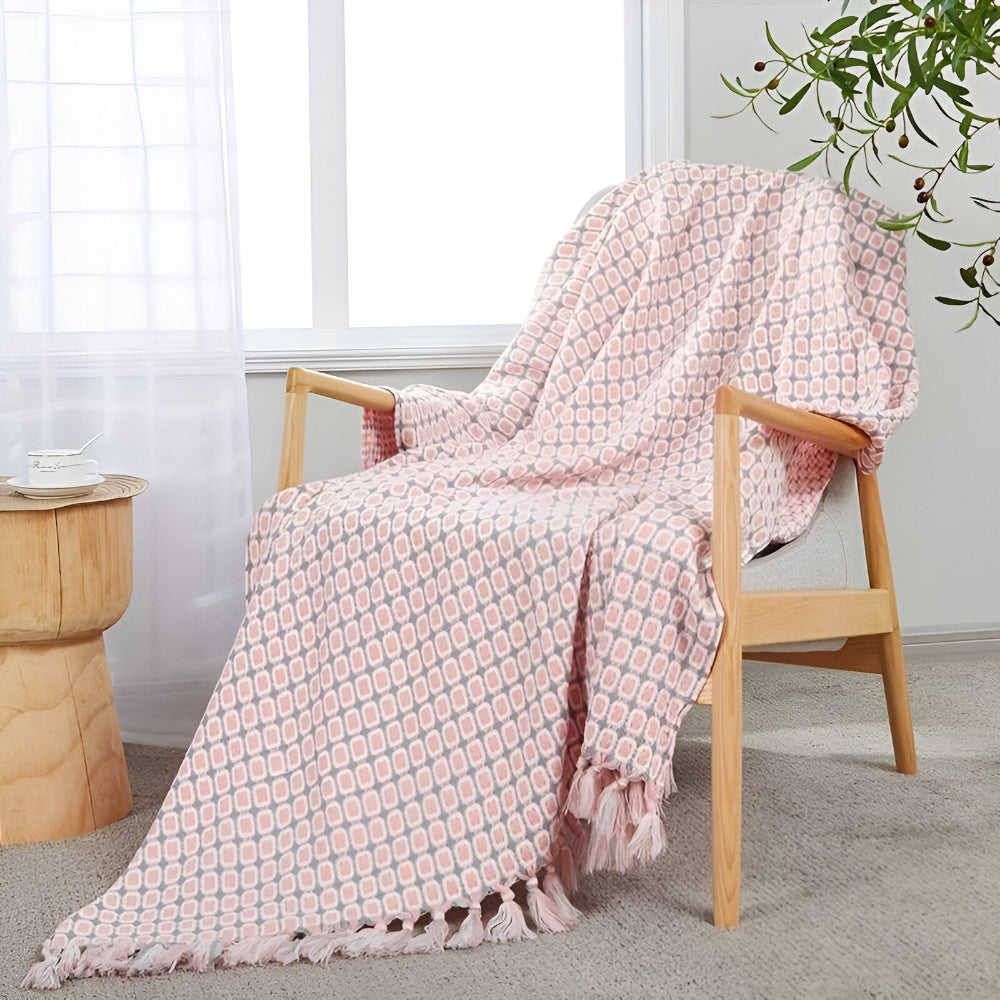 PeaKnit - Plaid - Mehrzweck Fleecedecke aus Polyester mit