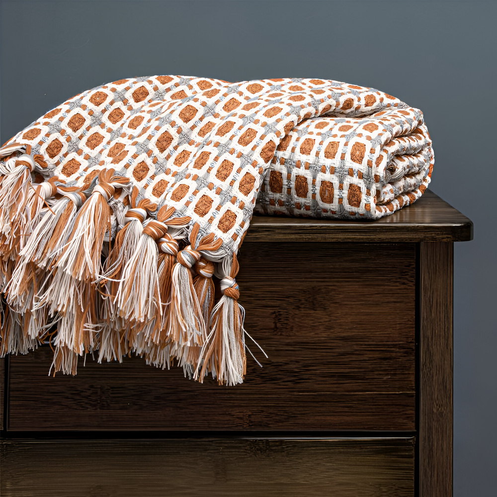 PeaKnit - Plaid - Mehrzweck Fleecedecke aus Polyester mit