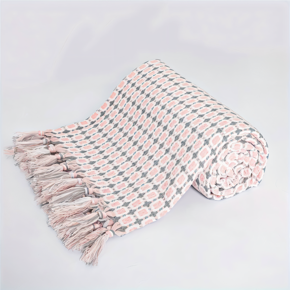 PeaKnit - Plaid - Mehrzweck Fleecedecke aus Polyester mit