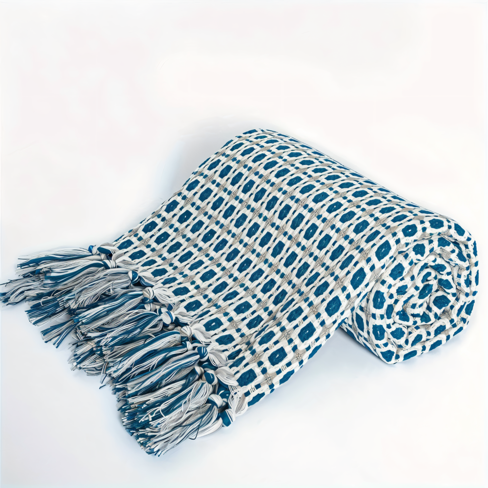 PeaKnit - Plaid - Mehrzweck Fleecedecke aus Polyester mit