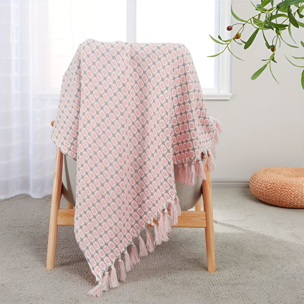 PeaKnit - Plaid - Mehrzweck Fleecedecke aus Polyester mit