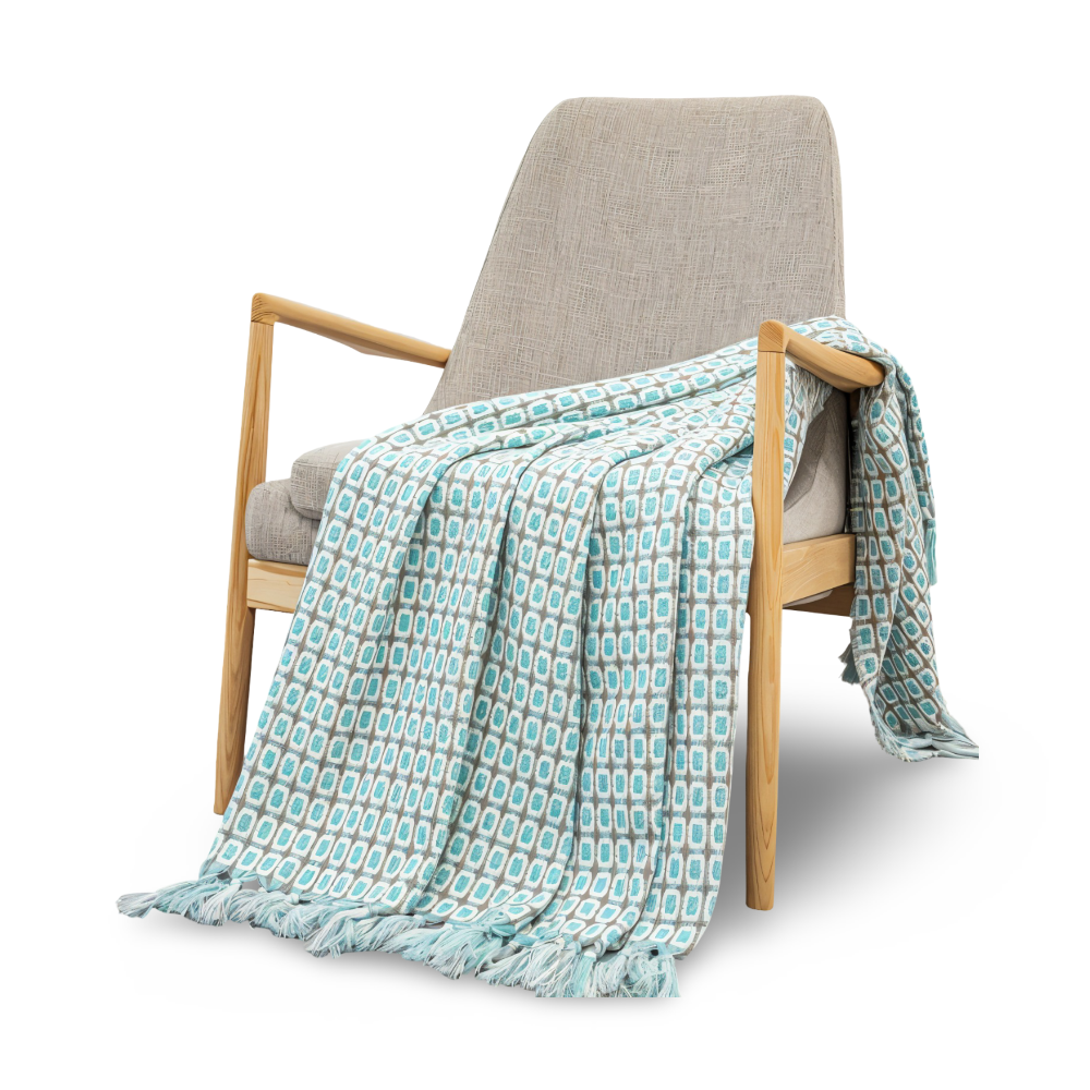 PeaKnit - Plaid - Mehrzweck Fleecedecke aus Polyester mit