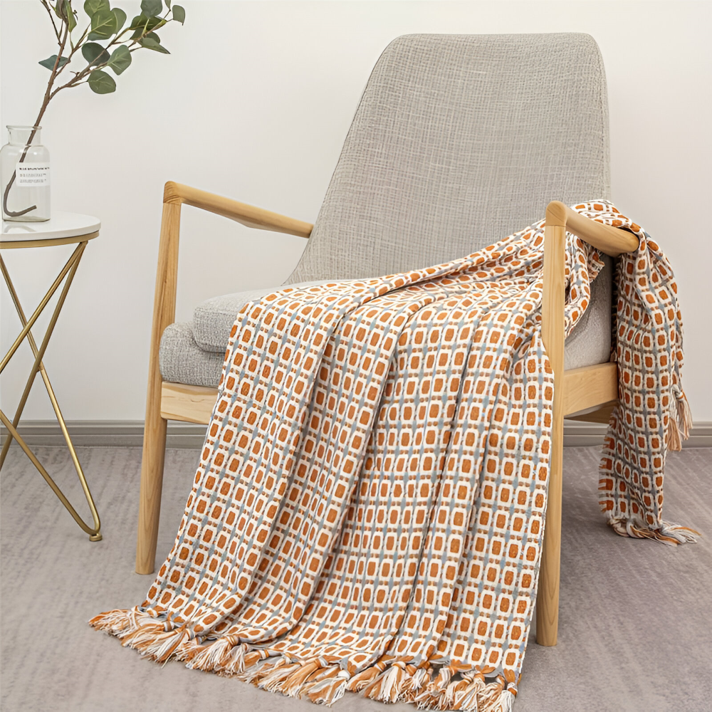 PeaKnit - Plaid - Mehrzweck Fleecedecke aus Polyester mit