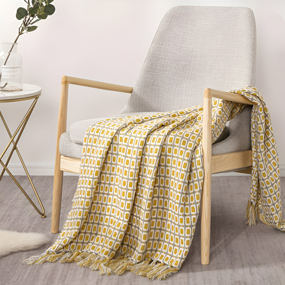 PeaKnit - Plaid - Mehrzweck Fleecedecke aus Polyester mit