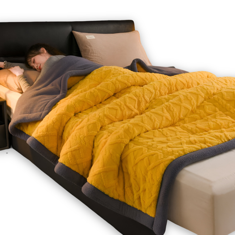 Doppelseitige - Mikrofaser Fleece Kuscheldecke extra weich &