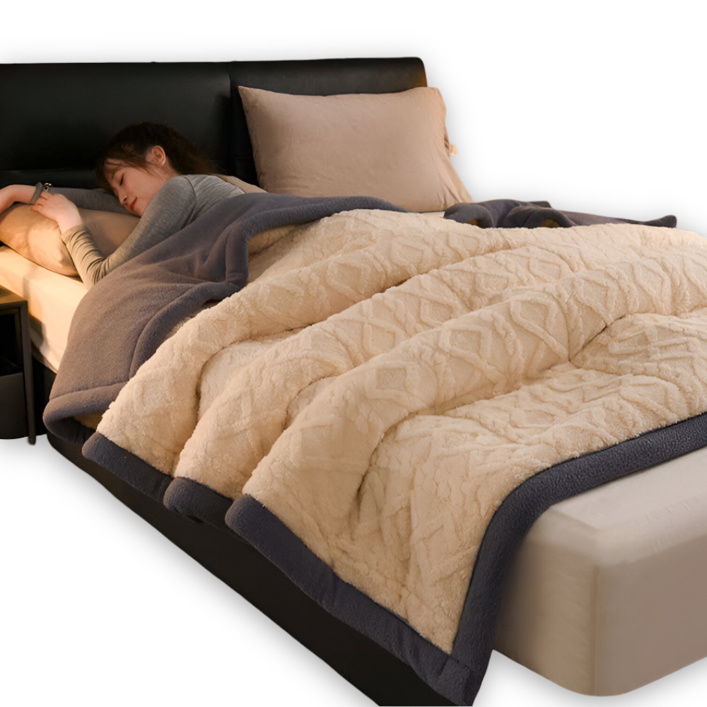 Doppelseitige - Mikrofaser Fleece Kuscheldecke extra weich &