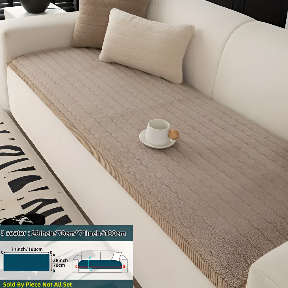 PolyesPlush - Weicher, Rutschfester und Haustierfreundlicher Sofa Cover