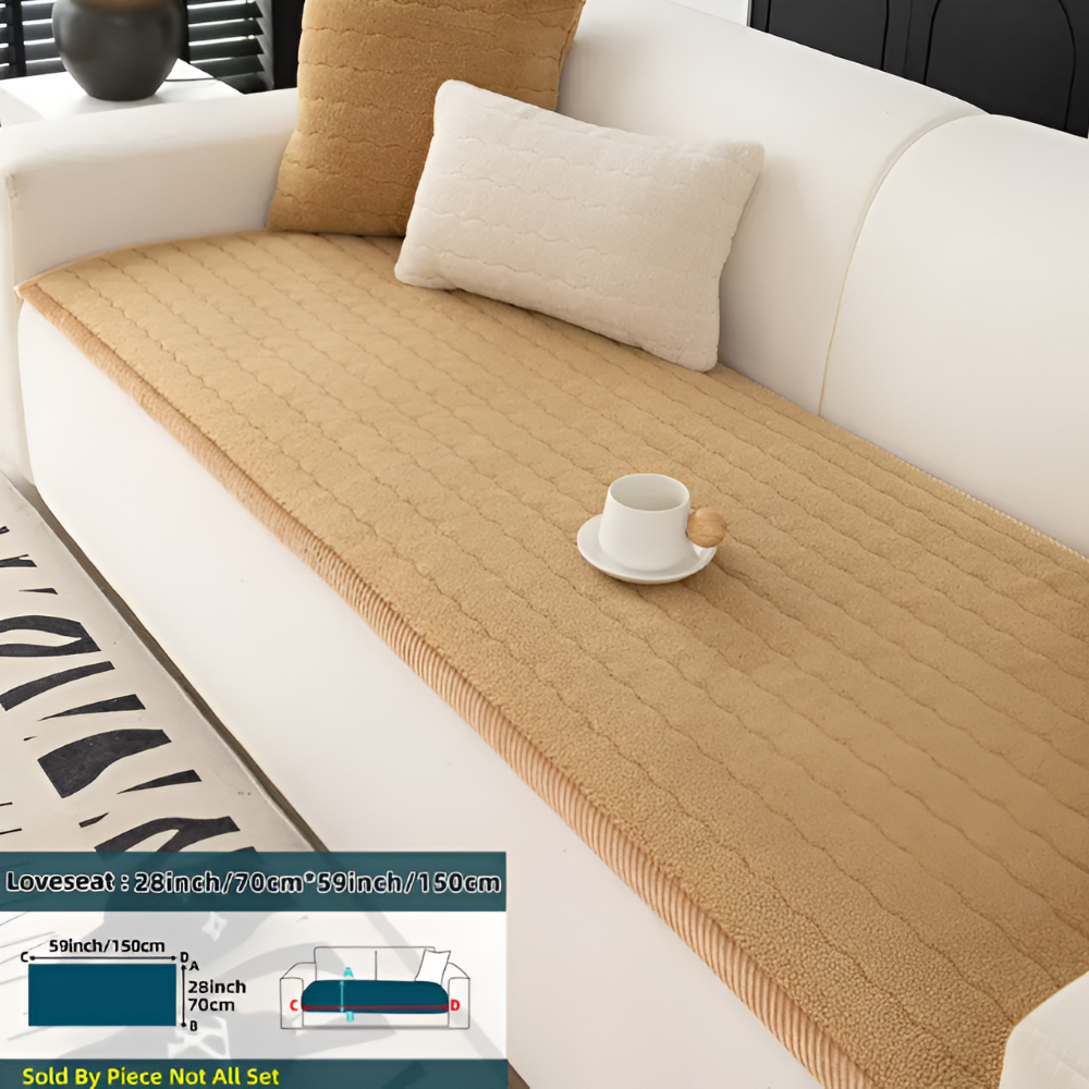 PolyesPlush - Weicher, Rutschfester und Haustierfreundlicher Sofa Cover