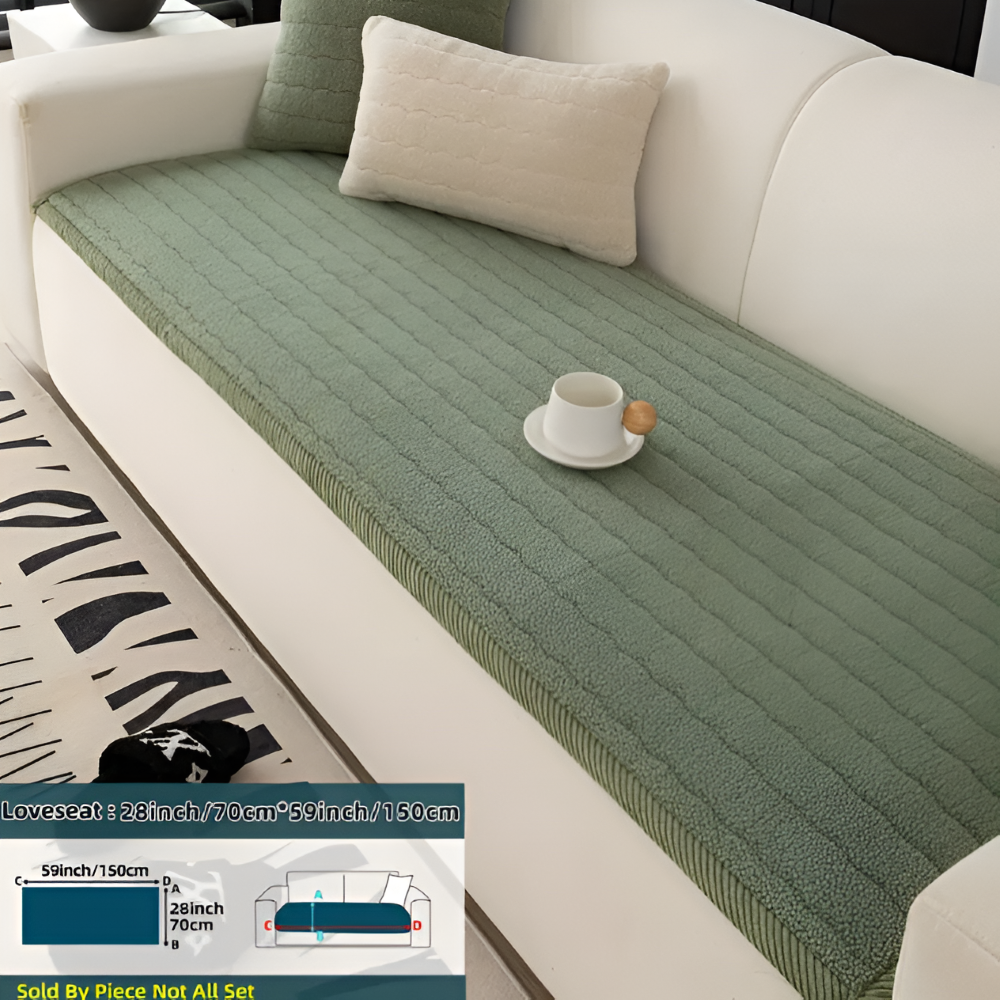 PolyesPlush - Weicher, Rutschfester und Haustierfreundlicher Sofa Cover