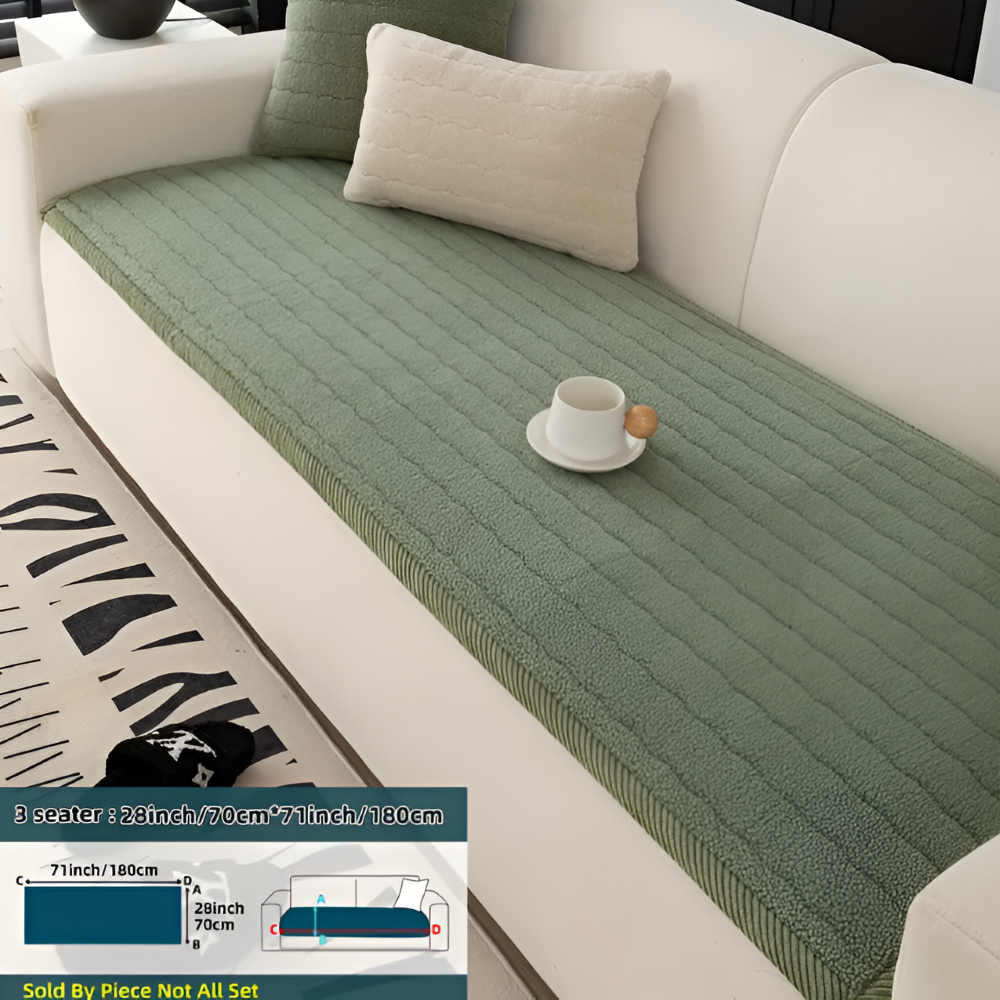PolyesPlush - Weicher, Rutschfester und Haustierfreundlicher Sofa Cover