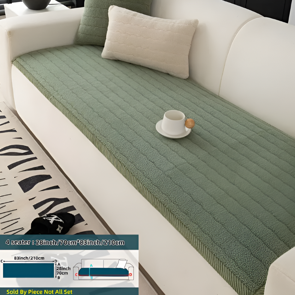 PolyesPlush - Weicher, Rutschfester und Haustierfreundlicher Sofa Cover