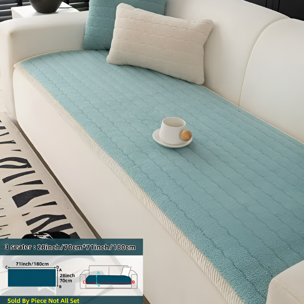 PolyesPlush - Weicher, Rutschfester und Haustierfreundlicher Sofa Cover