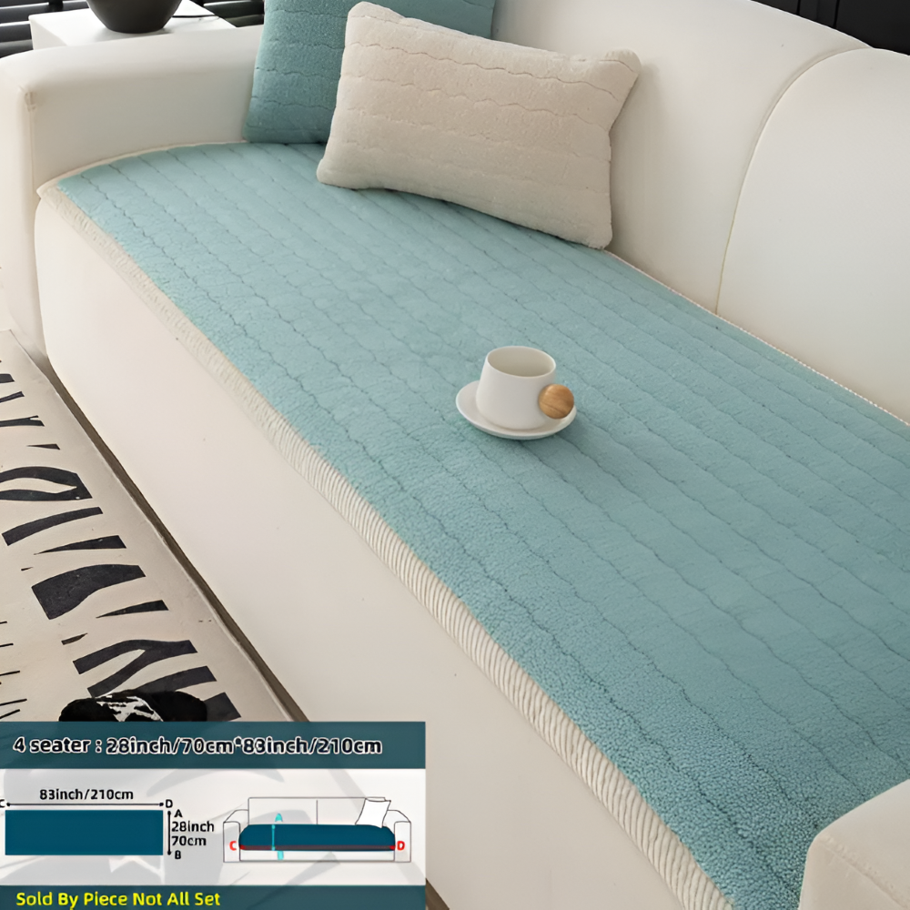 PolyesPlush - Weicher, Rutschfester und Haustierfreundlicher Sofa Cover