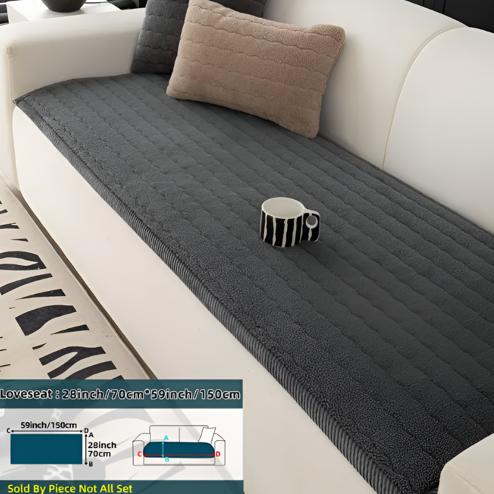 PolyesPlush - Weicher, Rutschfester und Haustierfreundlicher Sofa Cover