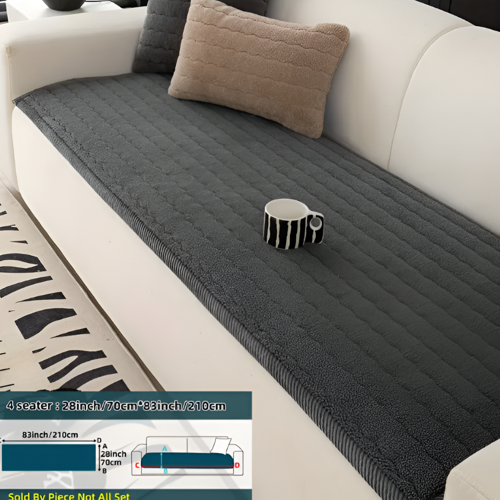 PolyesPlush - Weicher, Rutschfester und Haustierfreundlicher Sofa Cover
