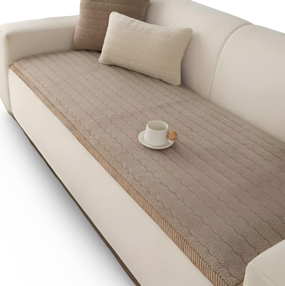PolyesPlush - Weicher, Rutschfester und Haustierfreundlicher Sofa Cover