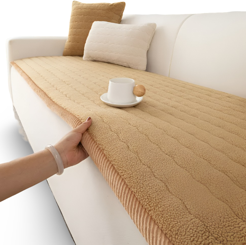 PolyesPlush - Weicher, Rutschfester und Haustierfreundlicher Sofa Cover