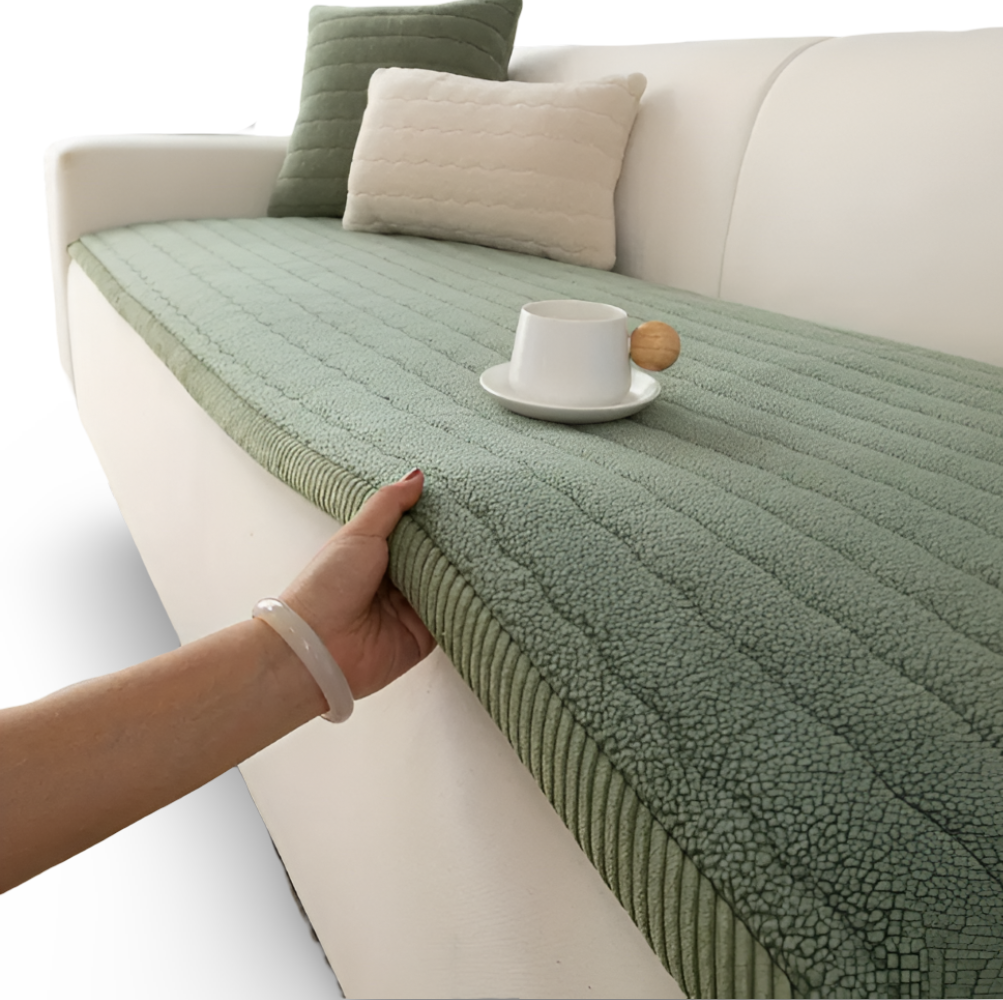 PolyesPlush - Weicher, Rutschfester und Haustierfreundlicher Sofa Cover