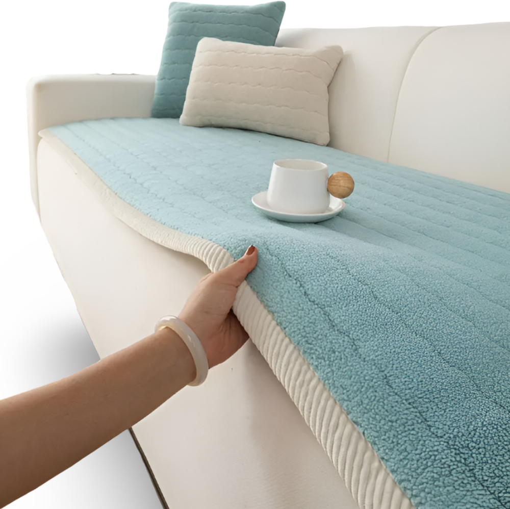 PolyesPlush - Weicher, Rutschfester und Haustierfreundlicher Sofa Cover