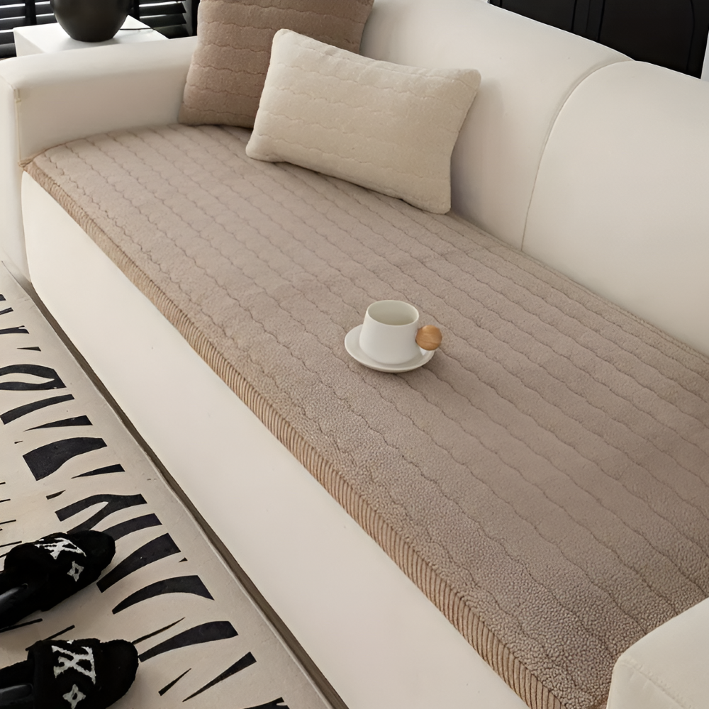 PolyesPlush - Weicher, Rutschfester und Haustierfreundlicher Sofa Cover