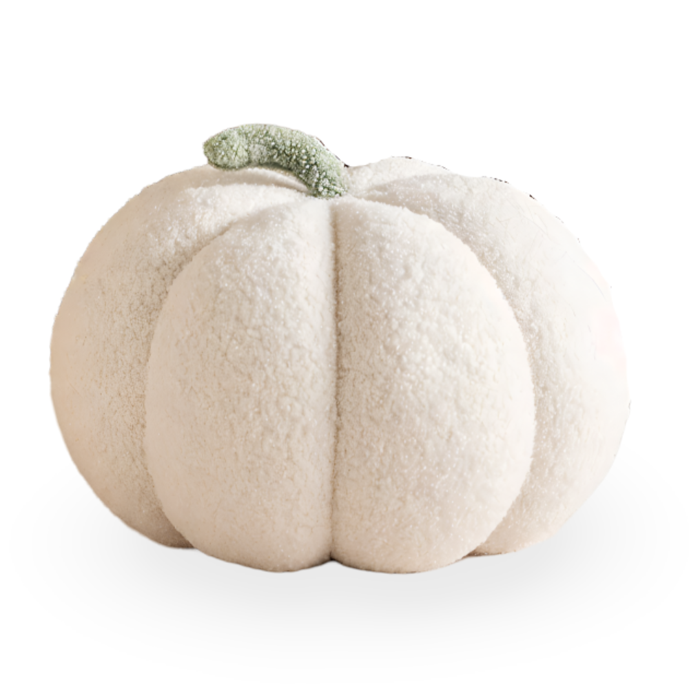 Pumpkin Cush - Texturiertes Kürbis Plüsch Kissen