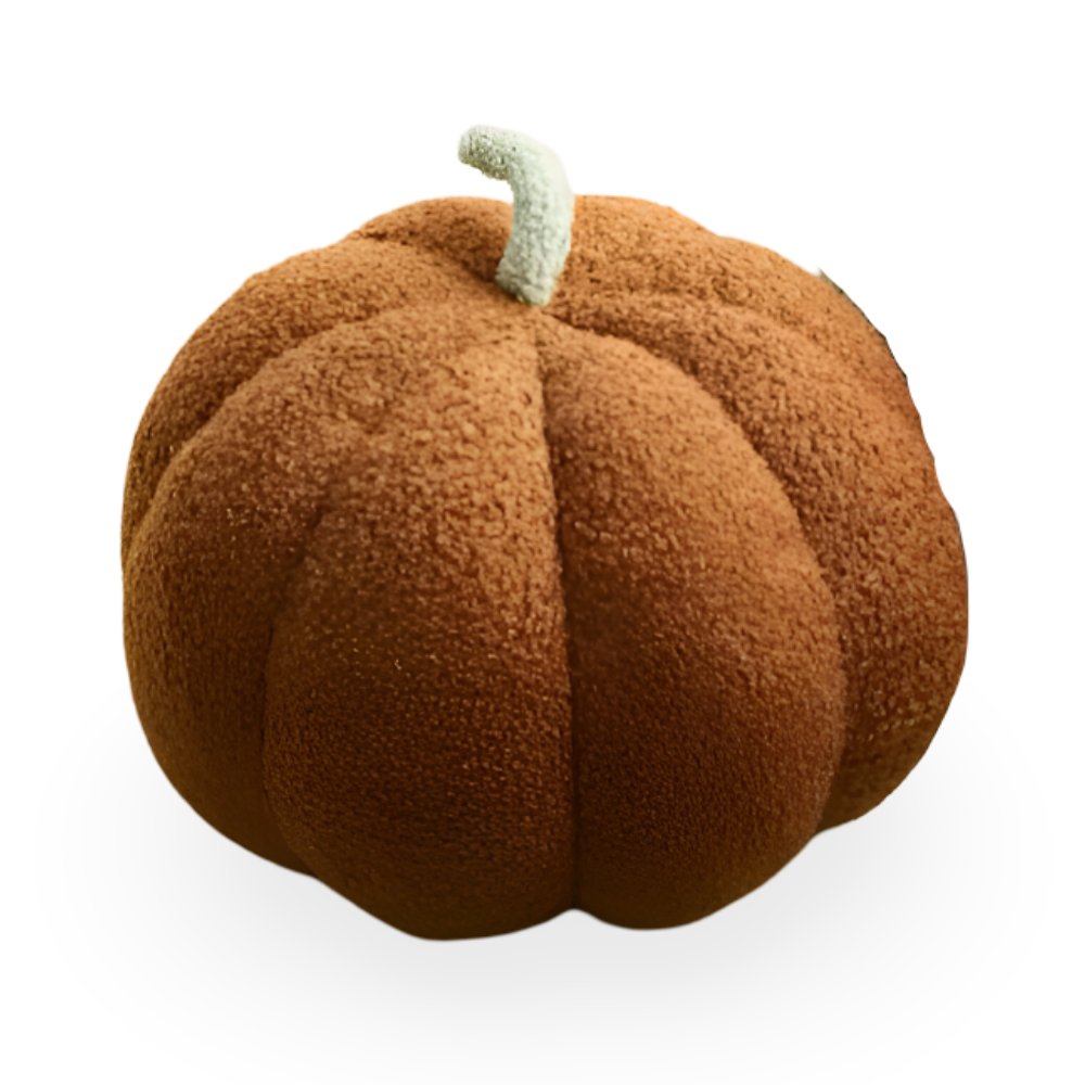 Pumpkin Cush - Texturiertes Kürbis Plüsch Kissen
