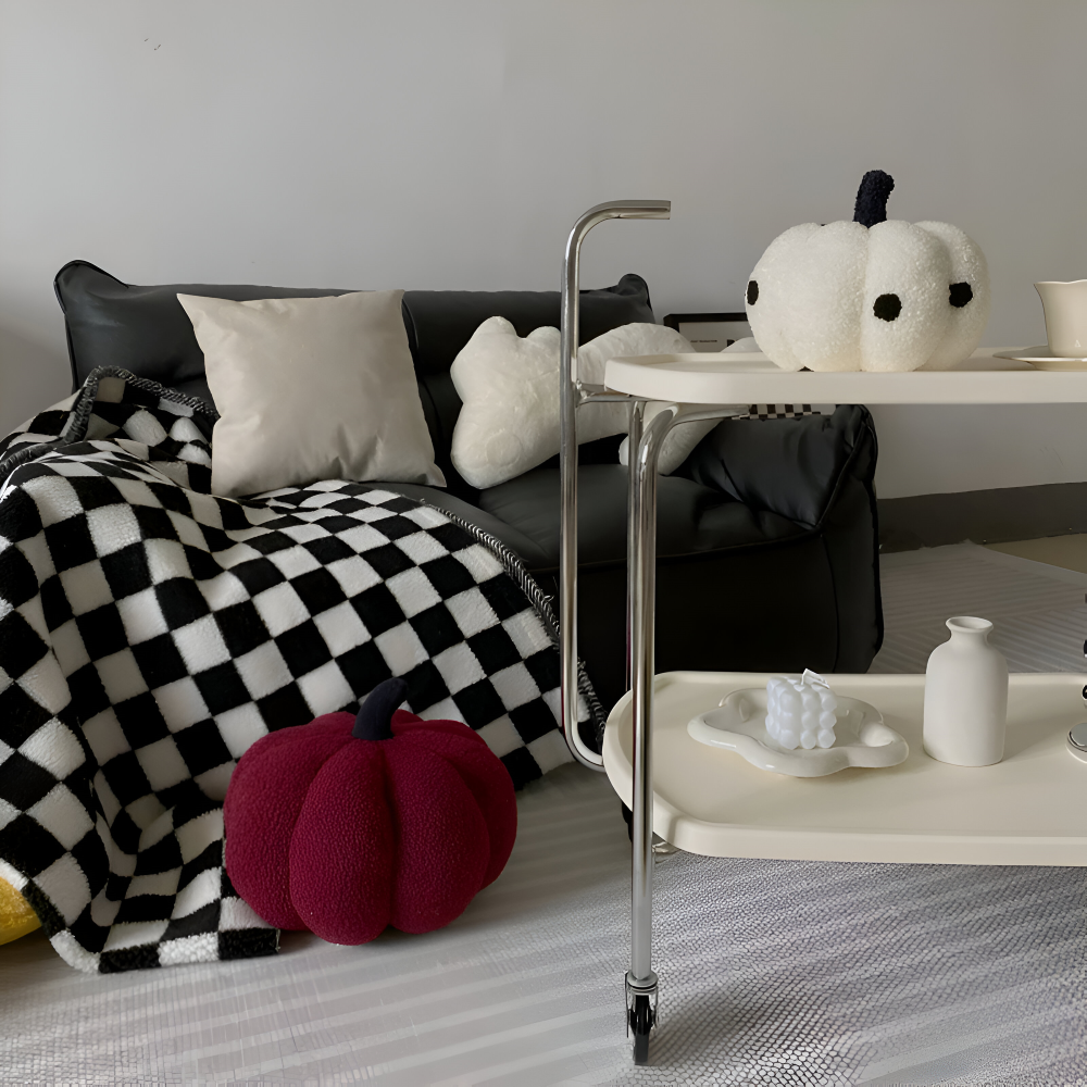 Pumpkin Cush - Texturiertes Kürbis Plüsch Kissen