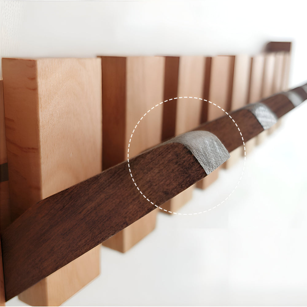 RetroHooks - Klaviertasten-Wandregal aus Holz mit