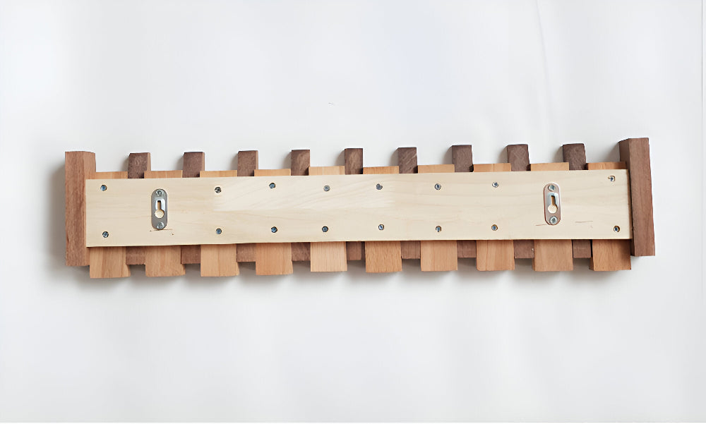 RetroHooks - Klaviertasten-Wandregal aus Holz mit