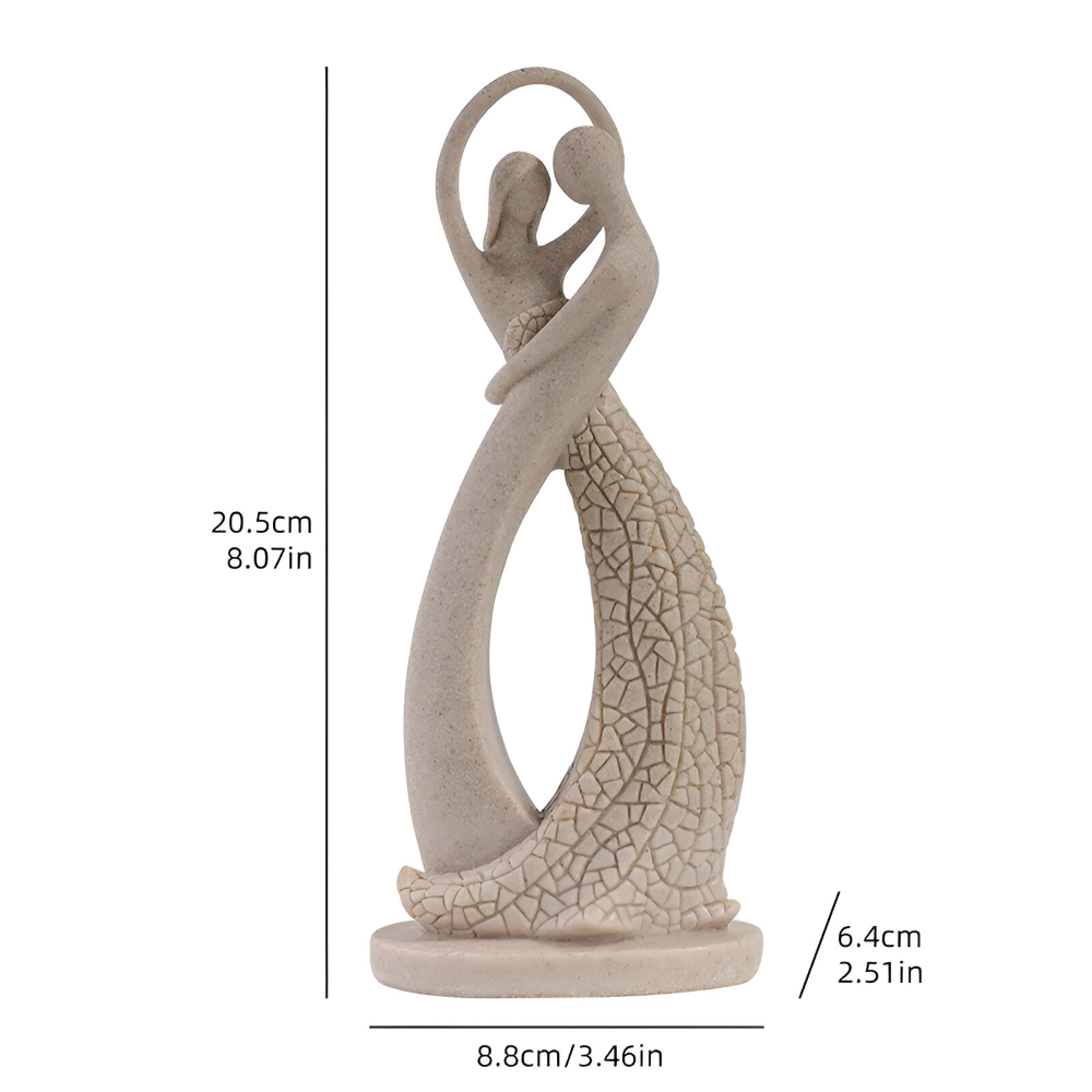 Paar - Skulptur aus Harz 20 cm